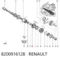 Piñón conductor de quinta velocidad Renault Laguna BG0, BG1