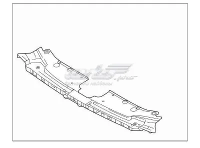 Cubierta superior del panel frontal (soporte del radiador) MAZDA TK4850720E