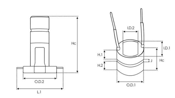 Colector de rotor de generador 231567 Cargo