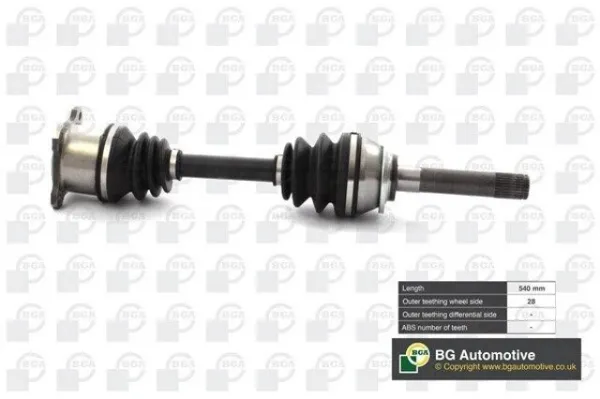 Semieje delantero derecho DS6100R BGA