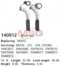 Escobillas alternador Opel Zafira A05