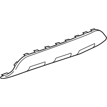 Listón embellecedor/protector, parachoques trasero central GM 42537257
