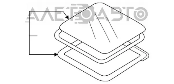 Tapa de techo corredizo 65430SJ000 Subaru
