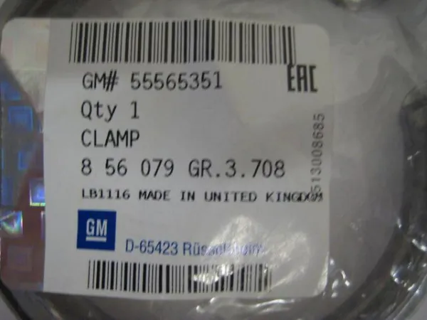 Abrazadera de sujeción delantera 0856079 General Motors